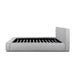 Queen Bed Frame in Pearl Grey fabric - image 3