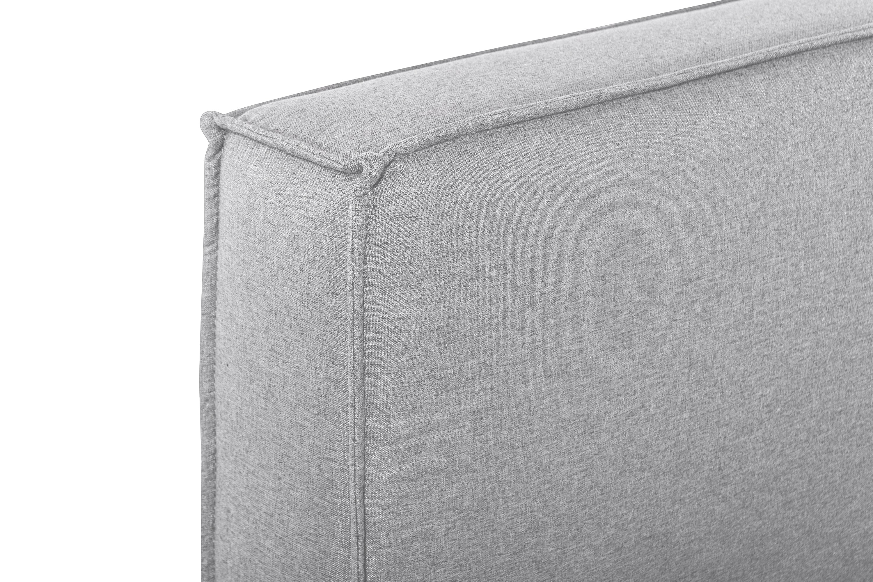 Queen Bed Frame in Pearl Grey fabric - image 5