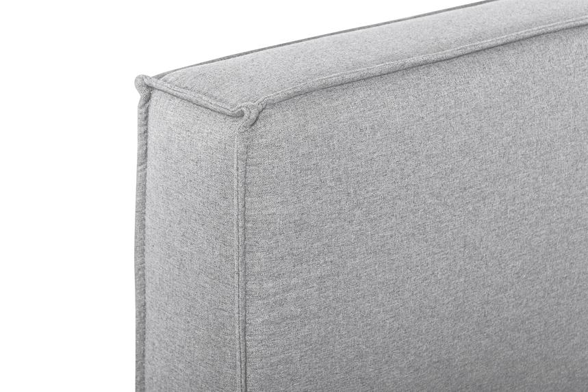 Queen Bed Frame in Pearl Grey fabric