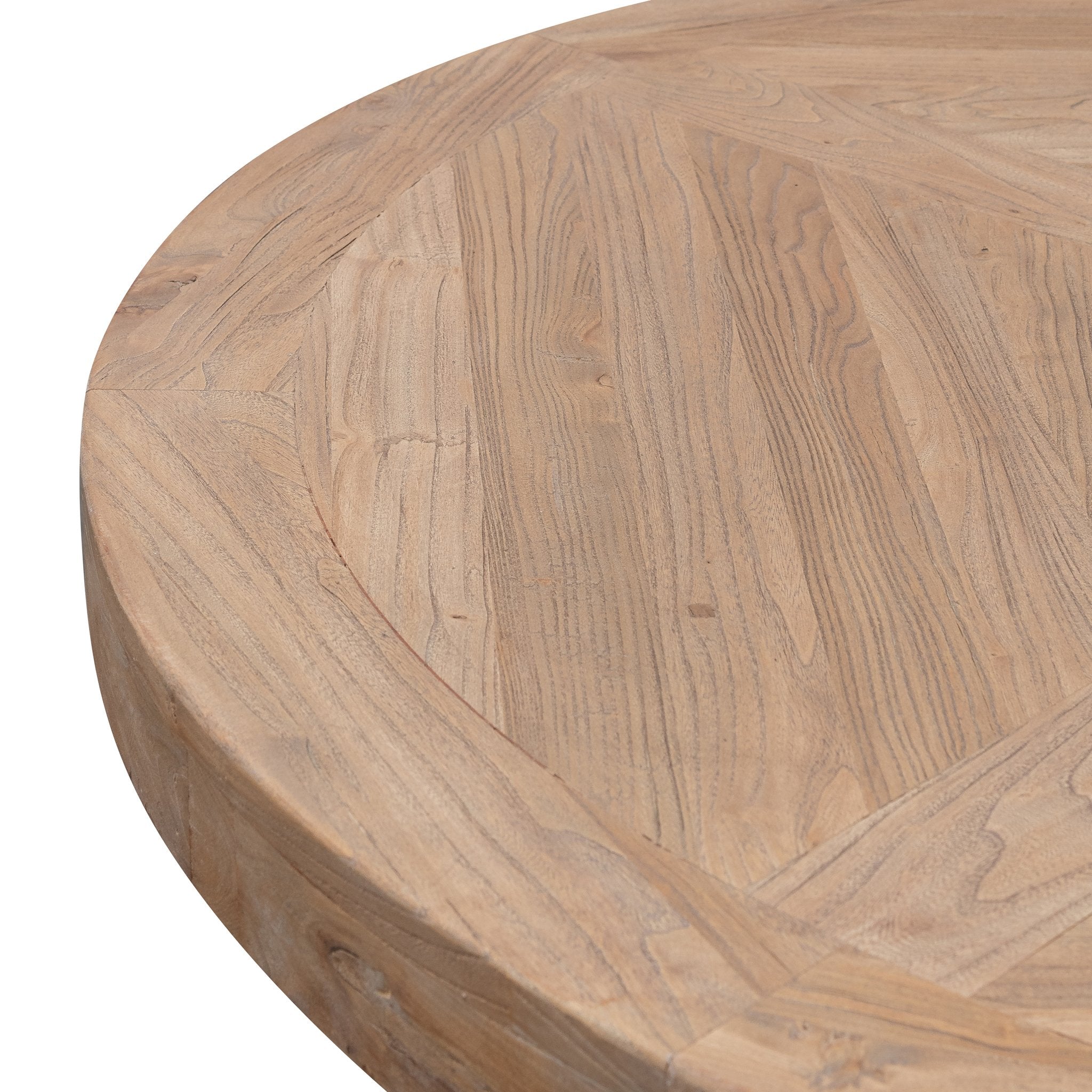 1.4m Natural Round Dining Table - Black Base