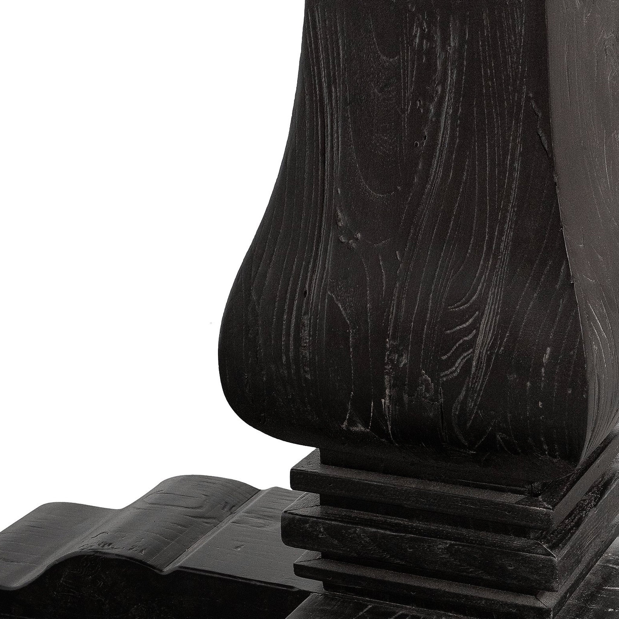 1.4m Natural Round Dining Table - Black Base