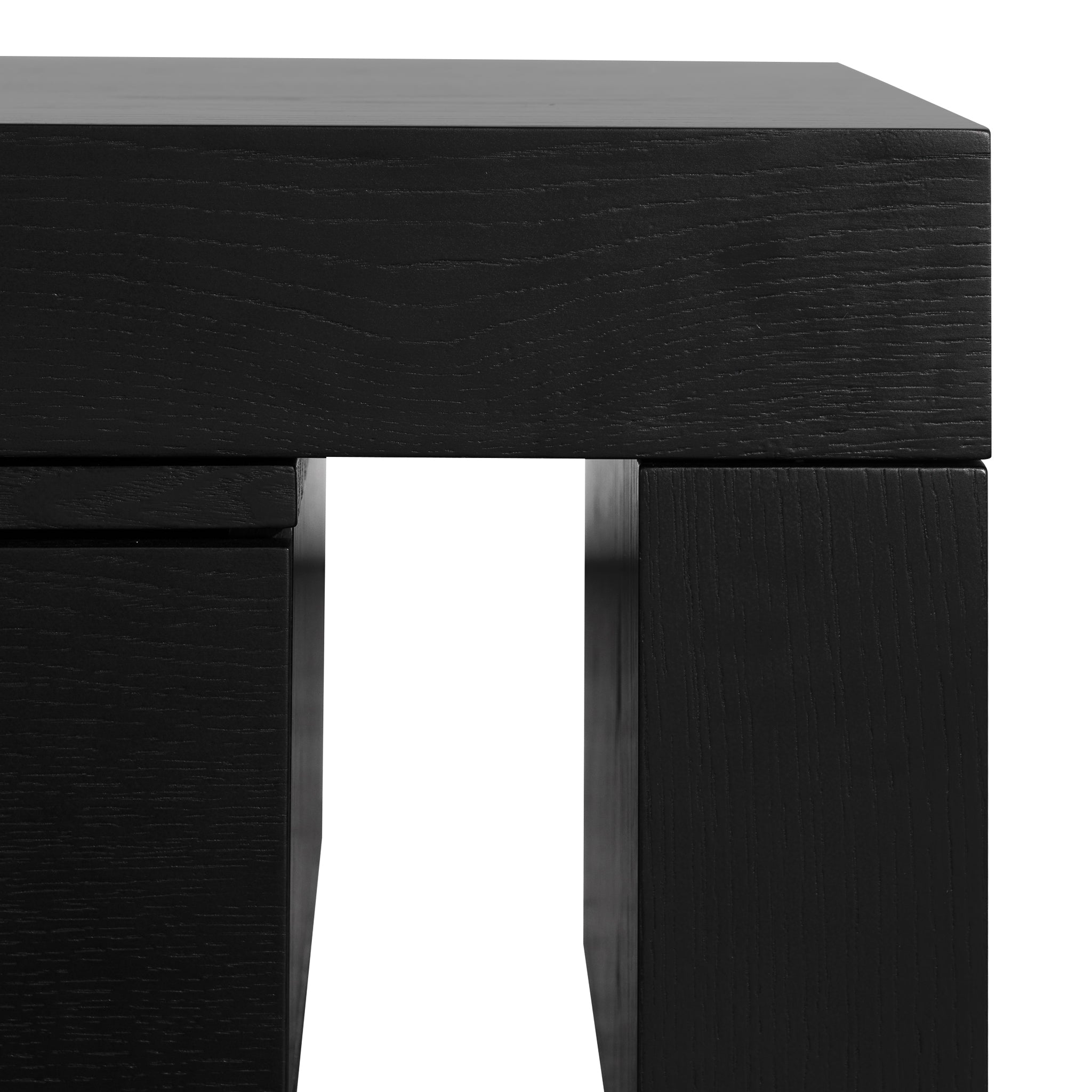 Lukas Extendable Entertainment TV Unit - Black Oak