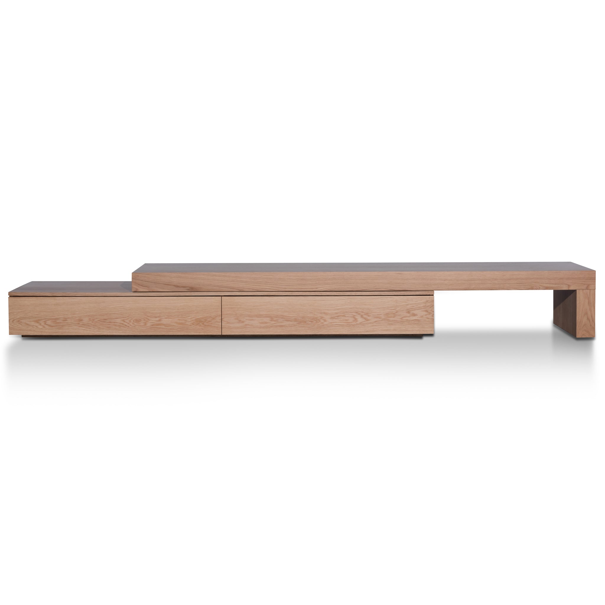 Extendable TV Entertainment Unit - Natural Oak - image 10