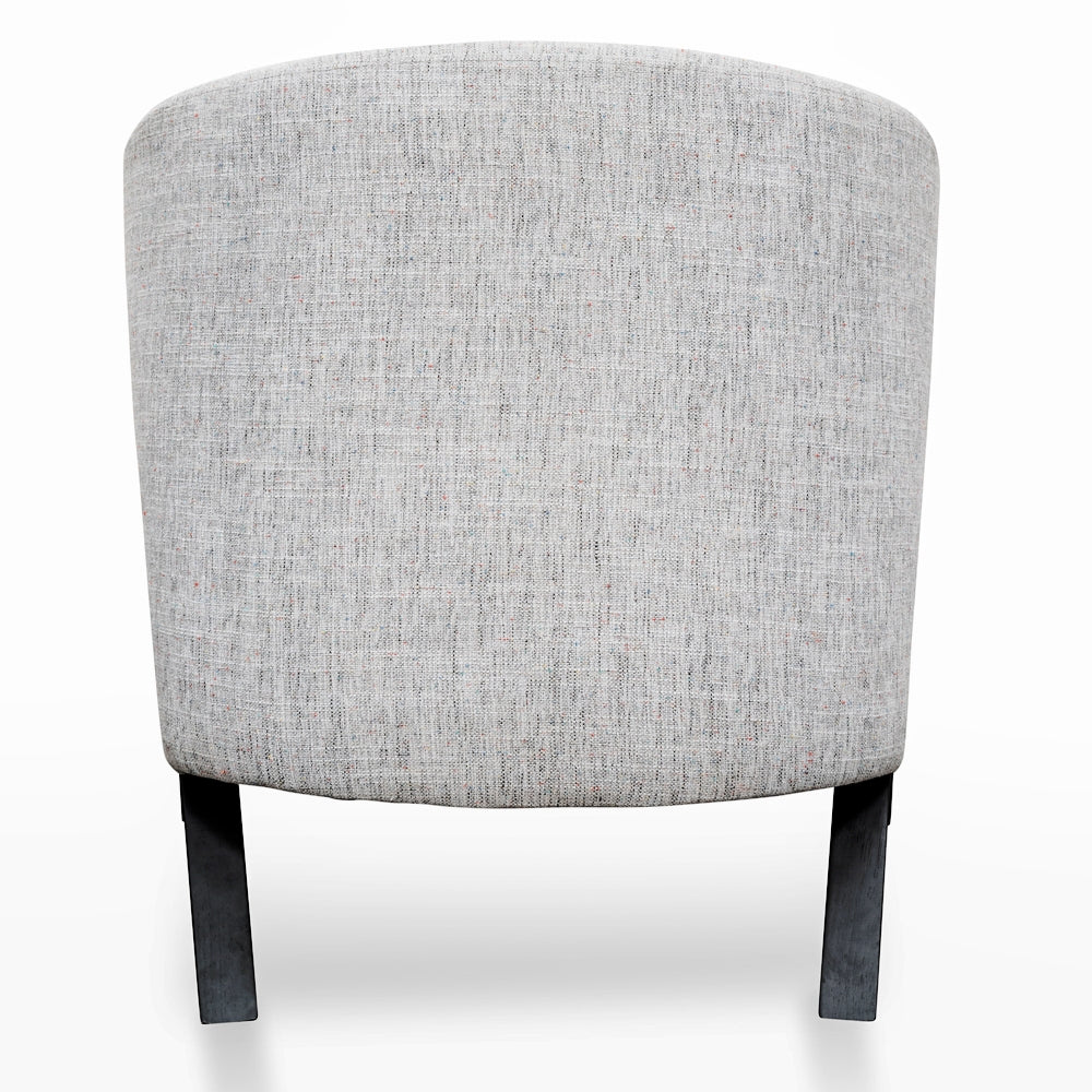 Armchair - Light Spec Grey - Black Oak