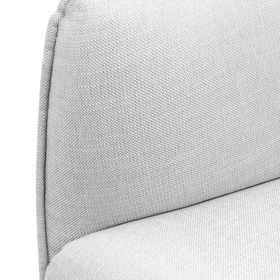 3 Seater Fabric Sofa - Light Texture Grey