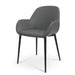 Showcasing Ranino Dining Chair in Charcoal Grey PU With Black Legs (Set of 2) DC962-SDx2 Dining Chair by Calibre Furniturs