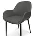 Showcasing Ranino Dining Chair in Charcoal Grey PU With Black Legs (Set of 2) DC962-SDx2 Dining Chair by Calibre Furniturs