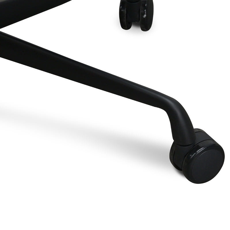 PU Leather Office Chair - Full Black - image 5