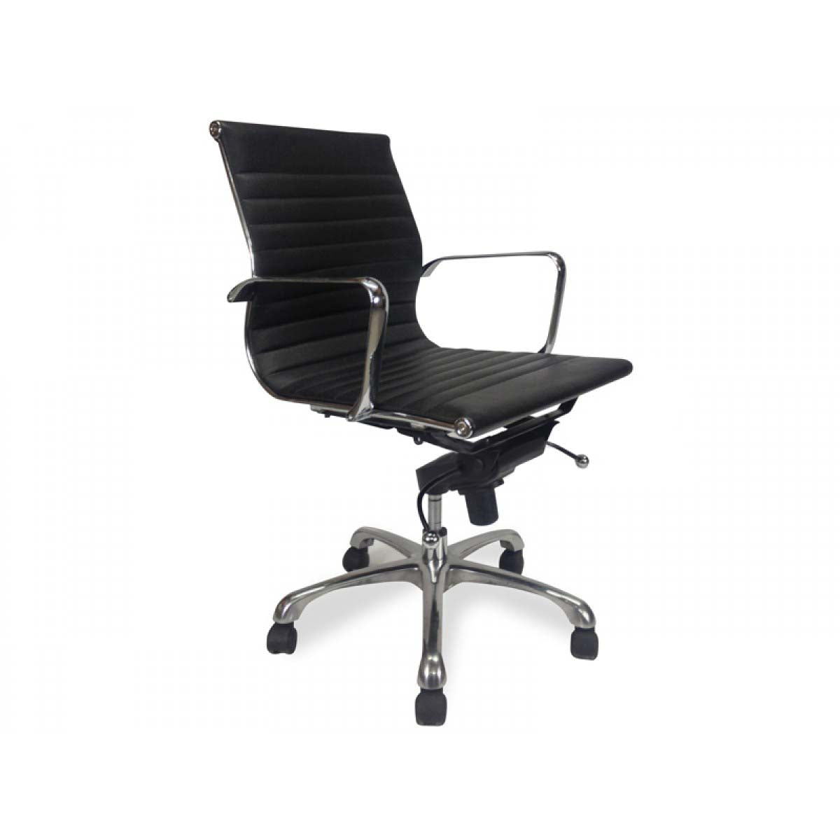 Leather Office Chair - Black - image 3