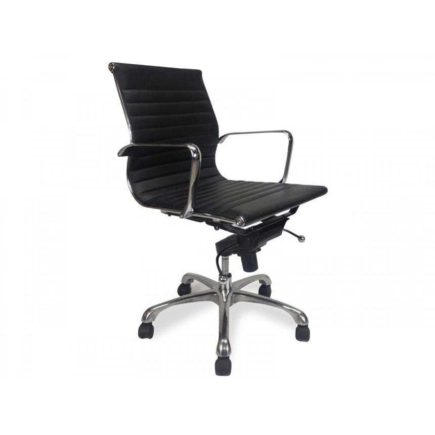 Leather Office Chair - Black