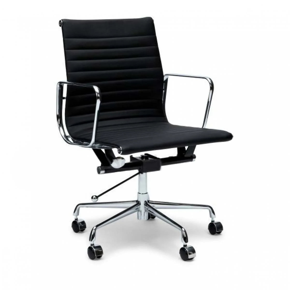 Showcasing Kenuta Leather Office Chair - Black OC101 Office Chair by Calibre Furnitures