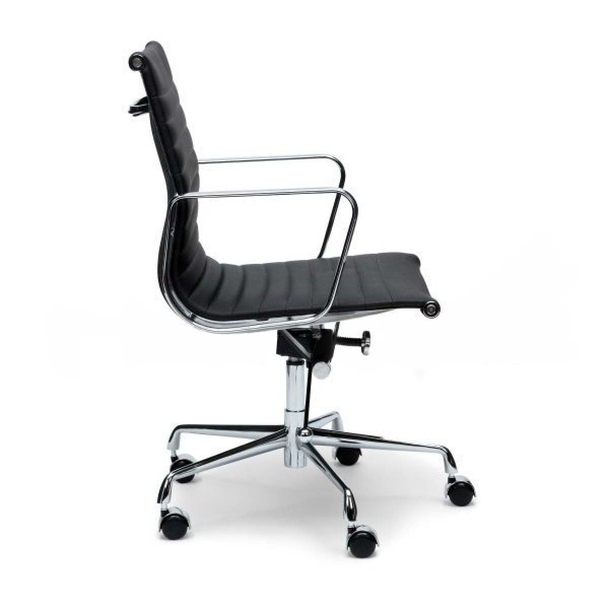Leather Office Chair - Black - Floyd