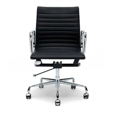 Showcasing Kenuta Leather Office Chair - Black OC101 Office Chair by Calibre Furnitures