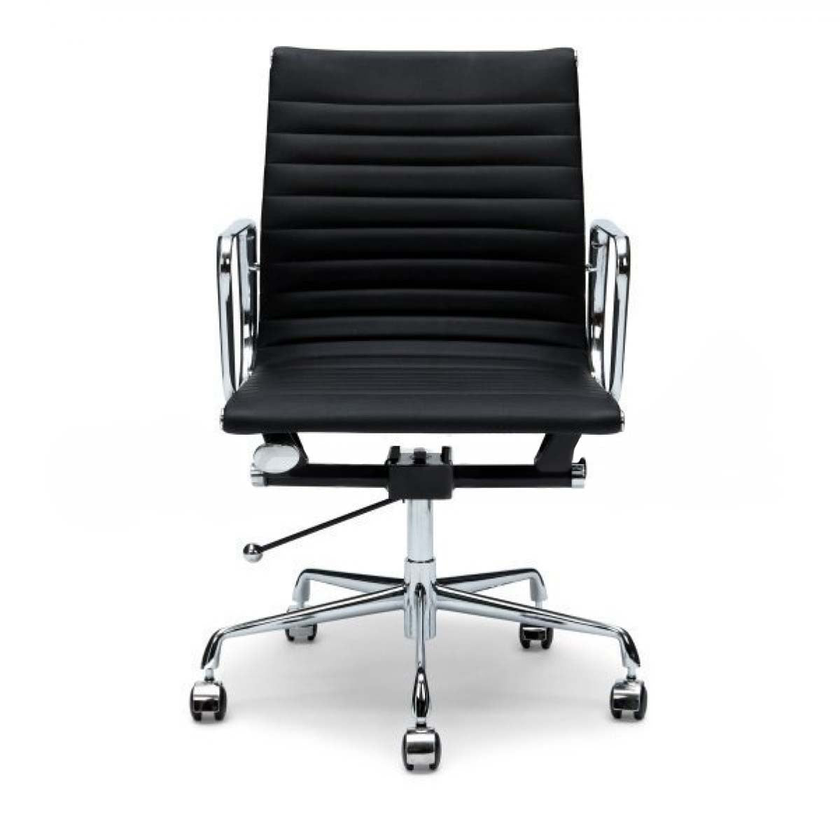 Leather Office Chair - Black - Floyd