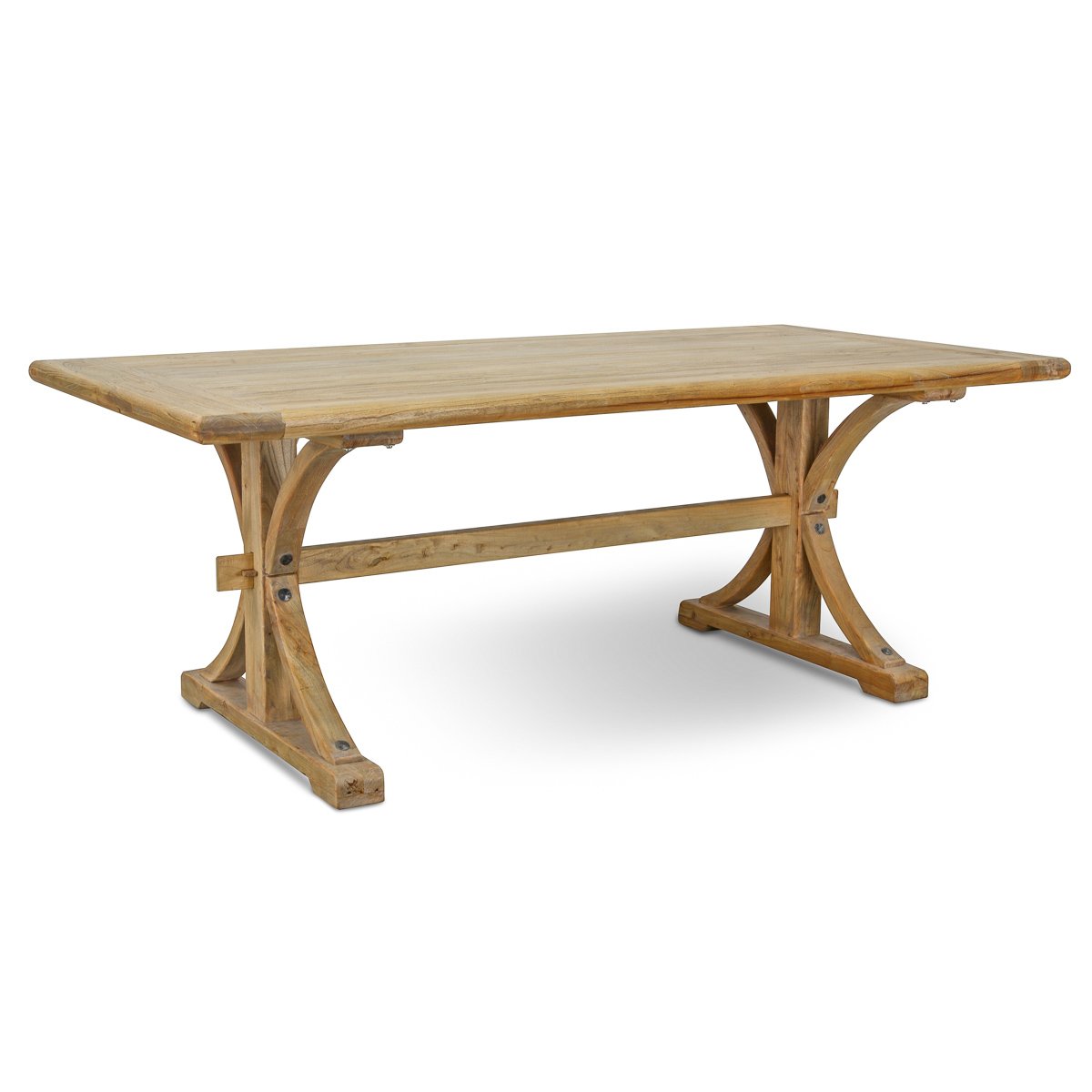 Reclaimed Elm Wood Dining Table 2m - Natural