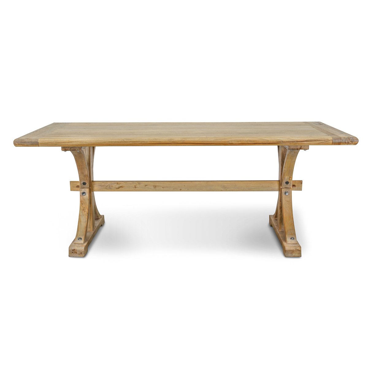 Reclaimed Elm Wood Dining Table 2m - Natural