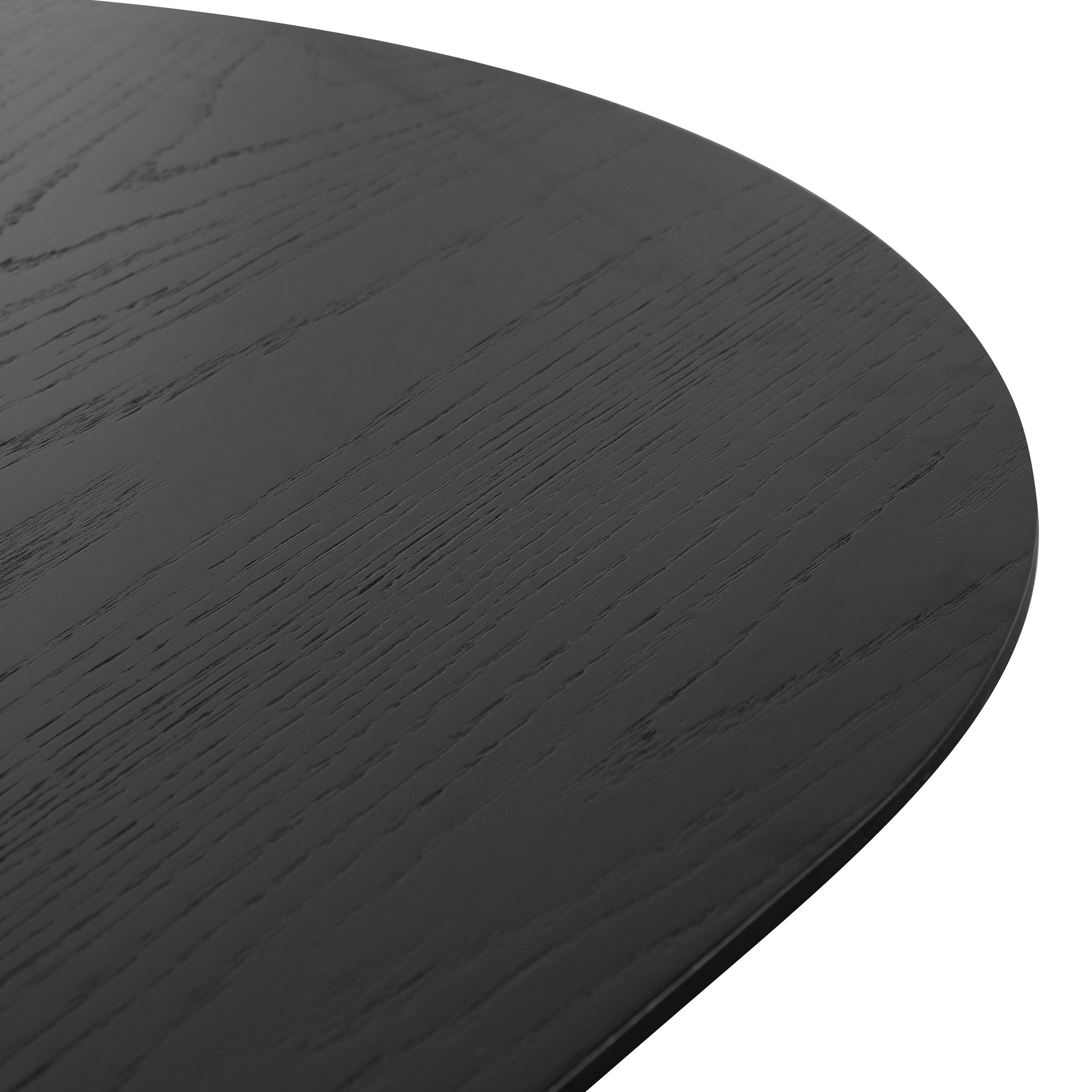  2.2m Wooden Dining Table - Black Oak - image 5