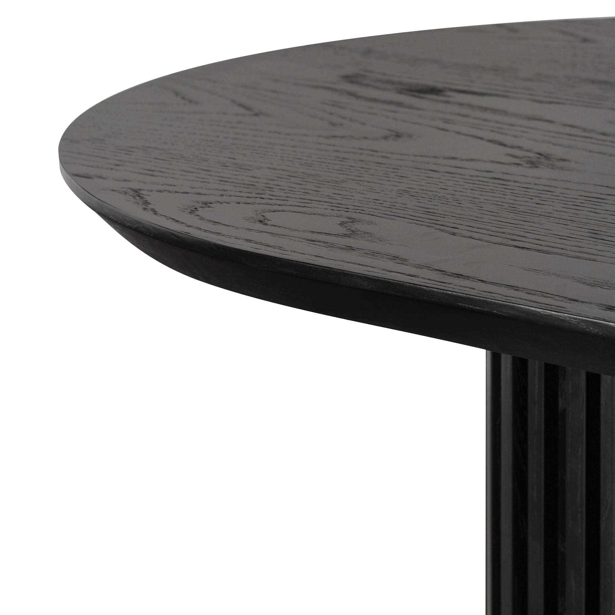  2.2m Wooden Dining Table - Black Oak - image 6