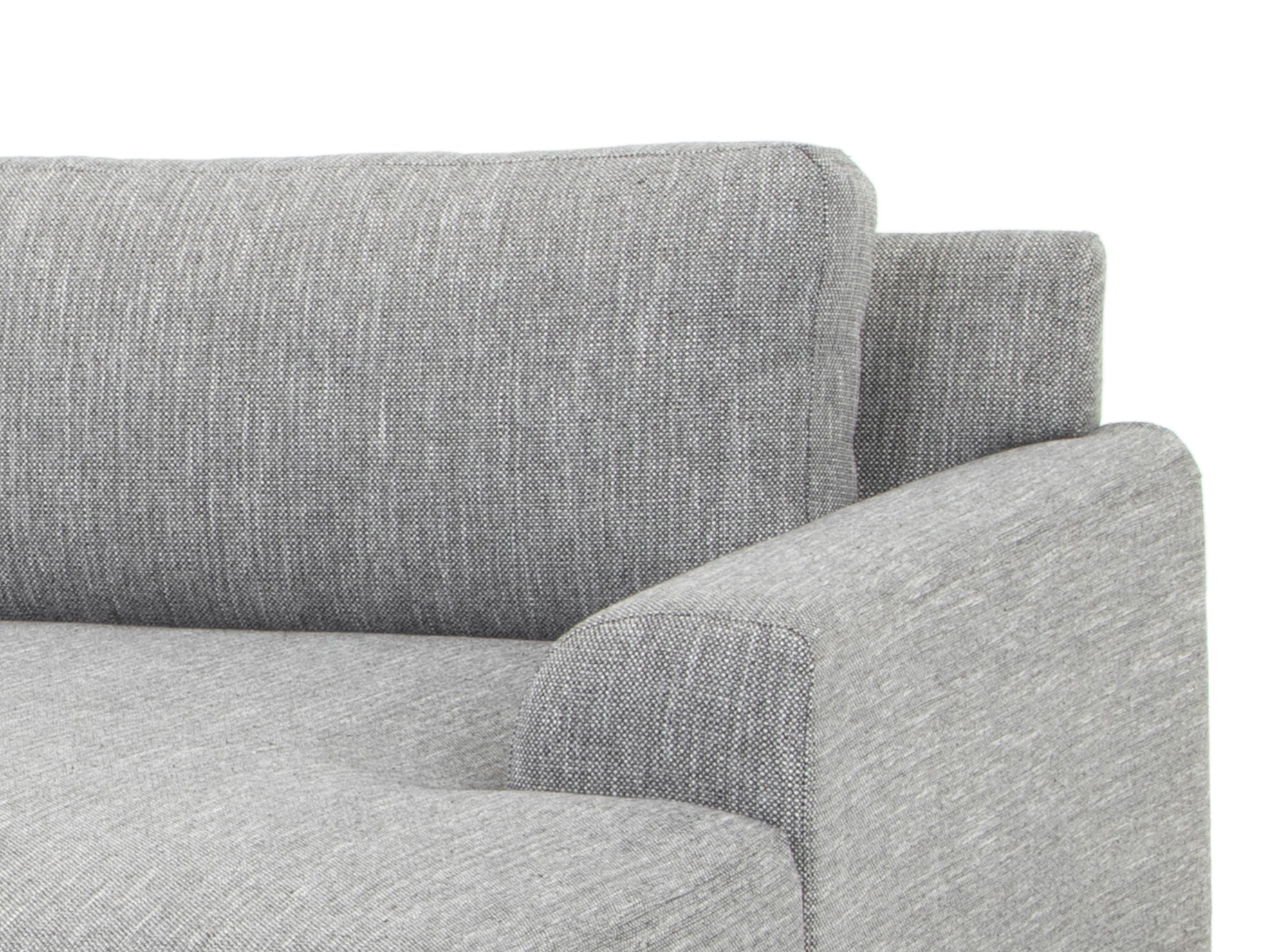 3 Seater Right Chaise Sofa - Graphite Grey with Black Legs - Last one