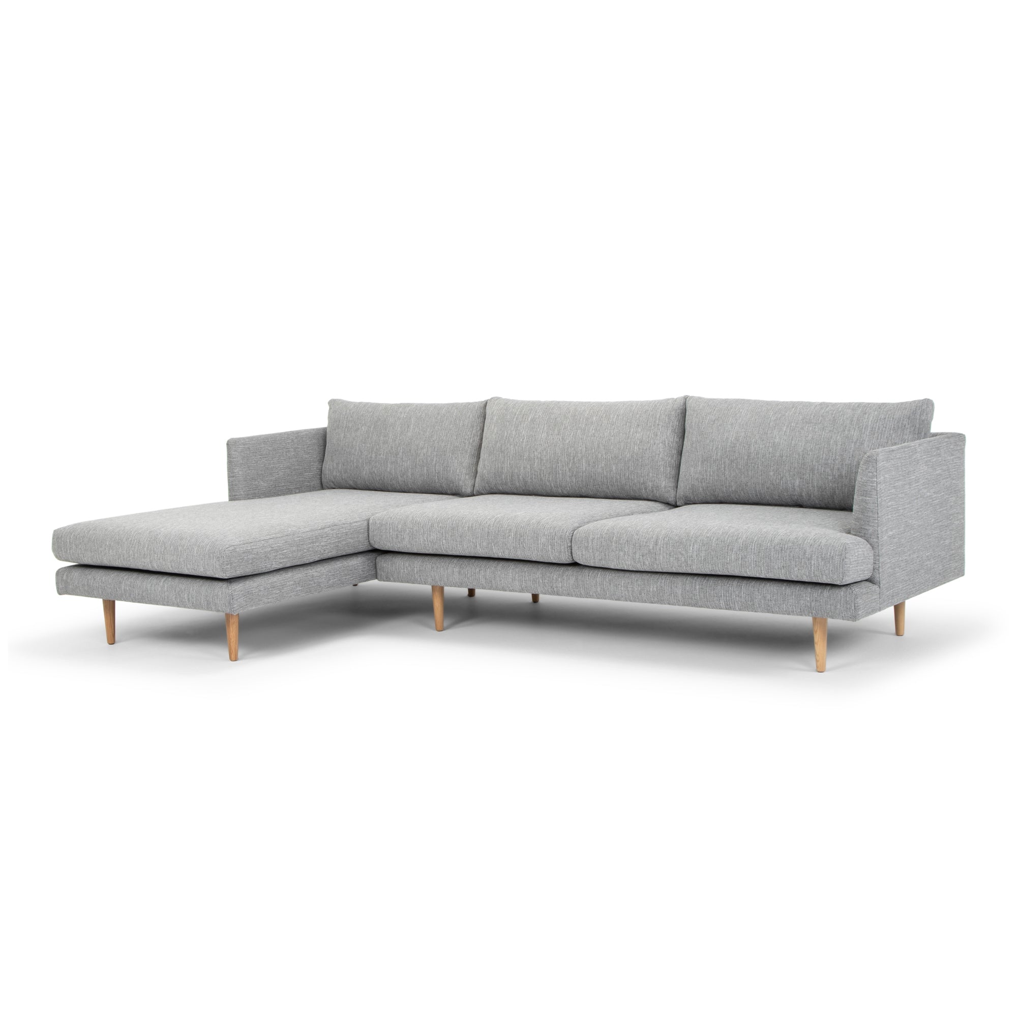 CLC2863-FA Seater With Left Chaise Sofa - Graphite Grey with Natural Legs - Last one
