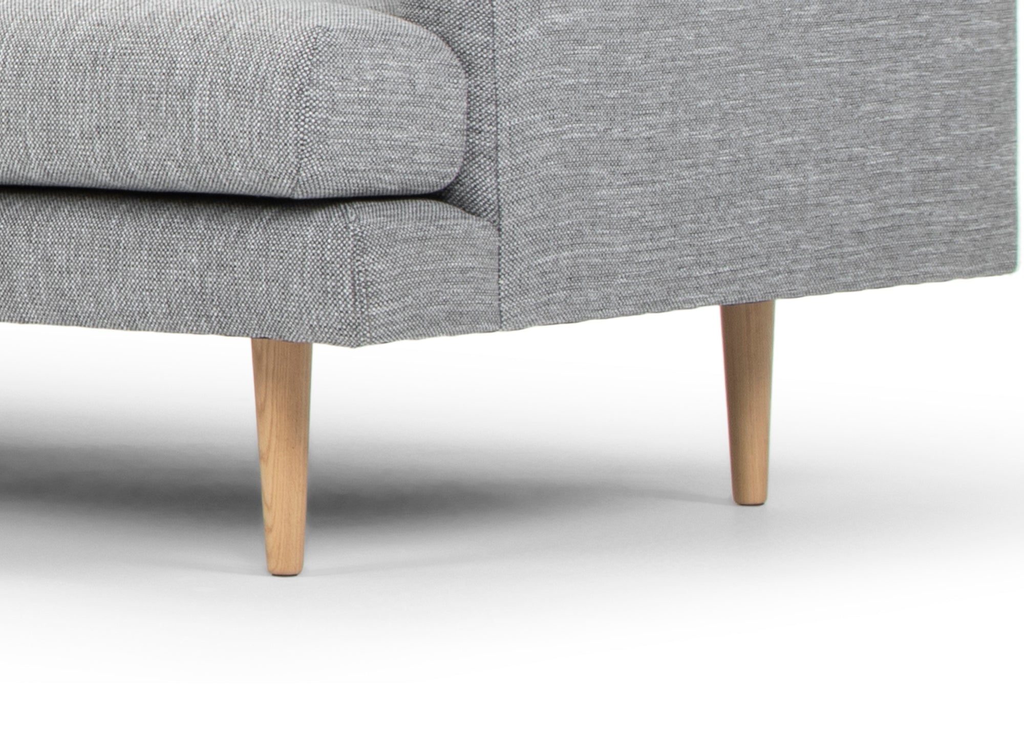 CLC2863-FA Seater With Left Chaise Sofa - Graphite Grey with Natural Legs - Last one