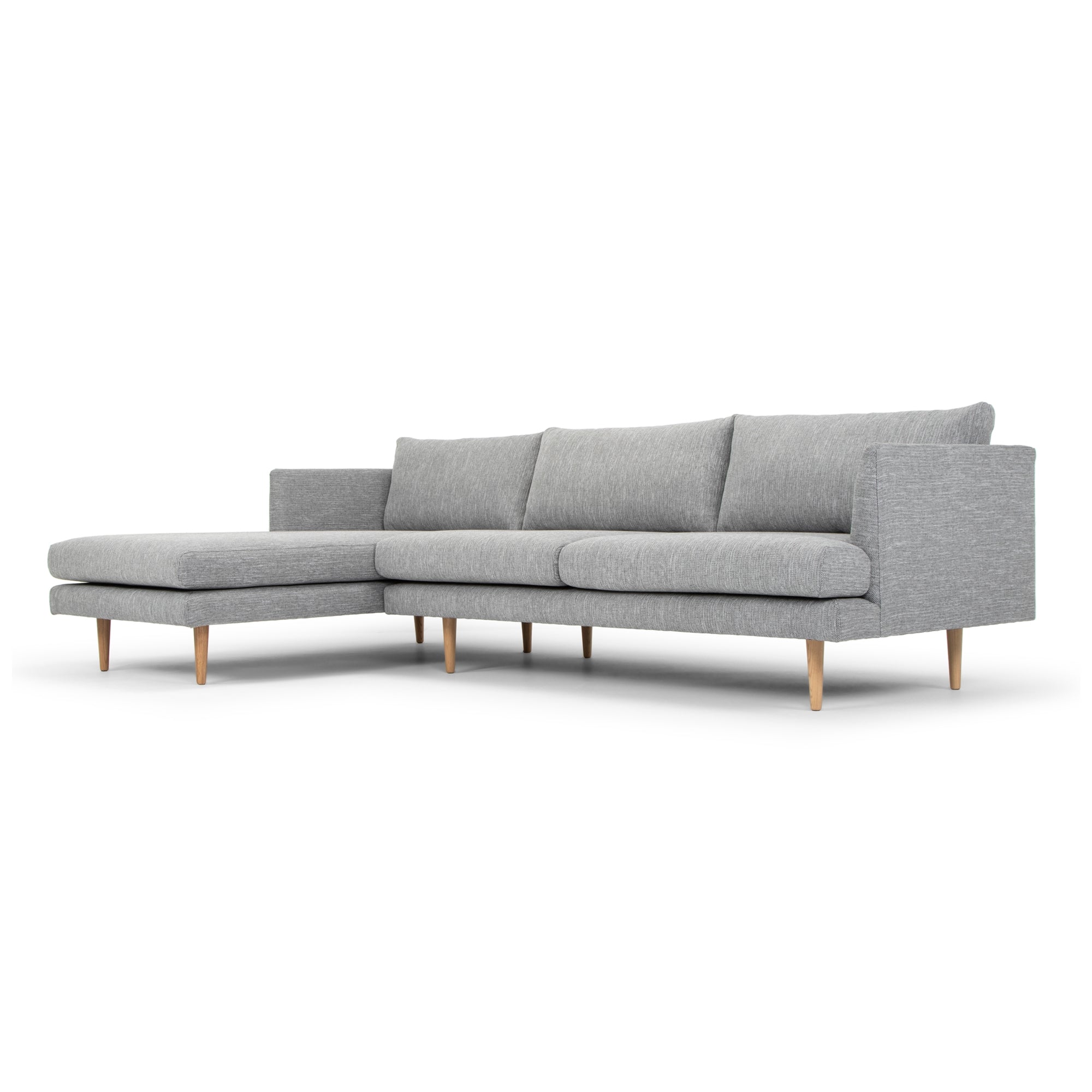 CLC2863-FA Seater With Left Chaise Sofa - Graphite Grey with Natural Legs - Last one