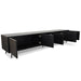 2.4m Entertainment TV Unit - Black Oak - image 3