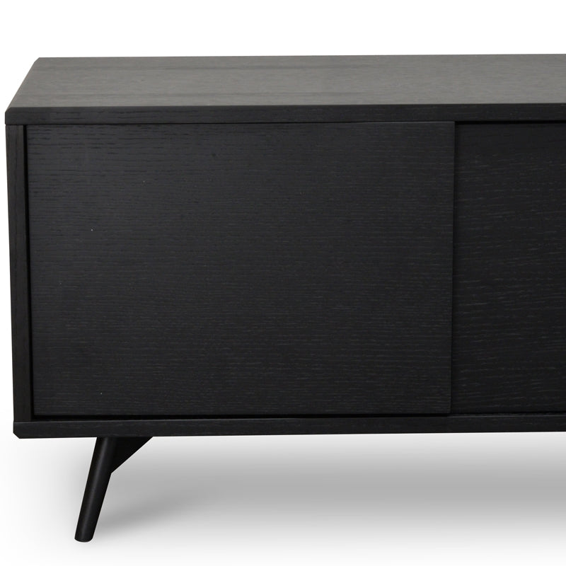 2.4m Entertainment TV Unit - Black Oak - image 6
