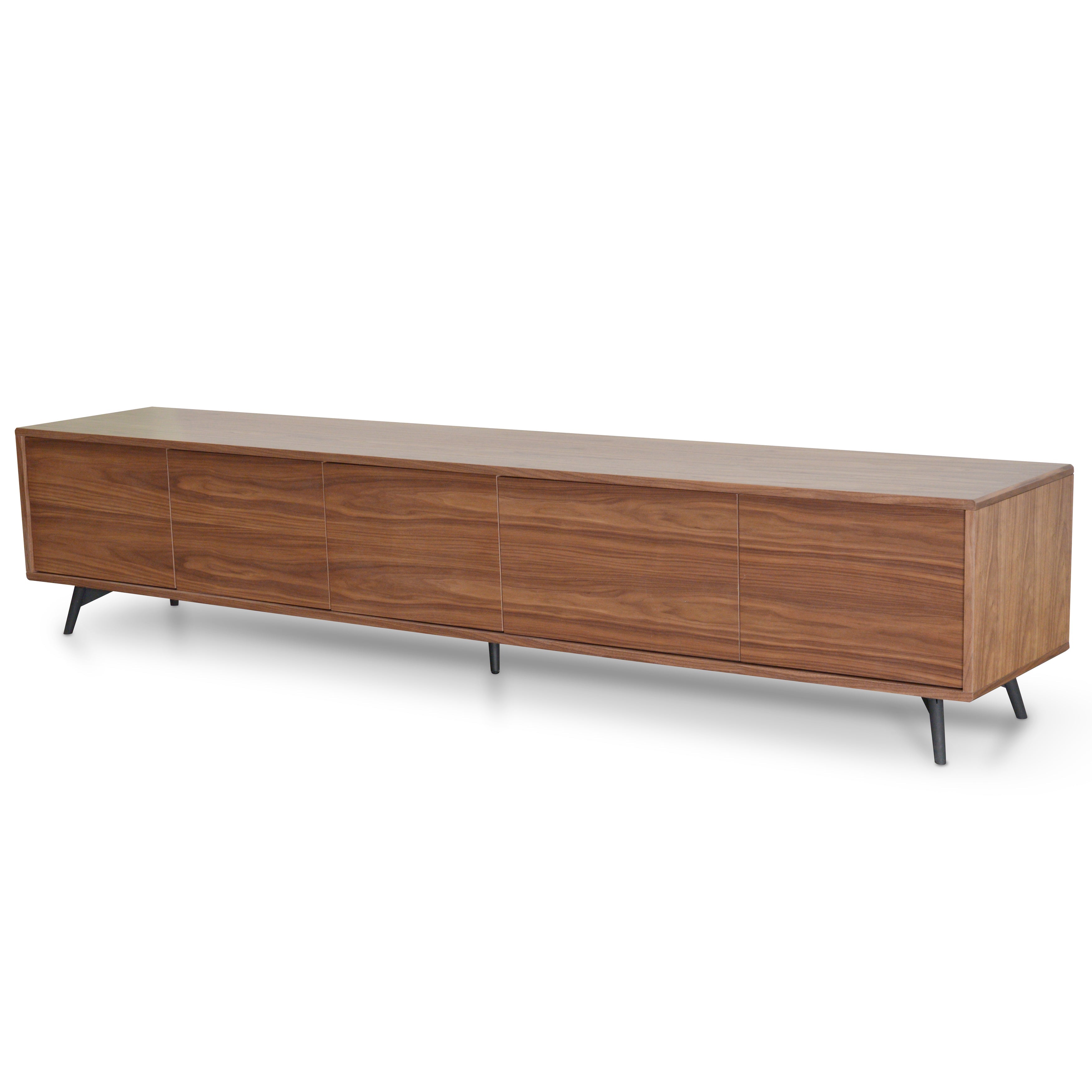 2.4m TV Entertainment  Unit - Walnut