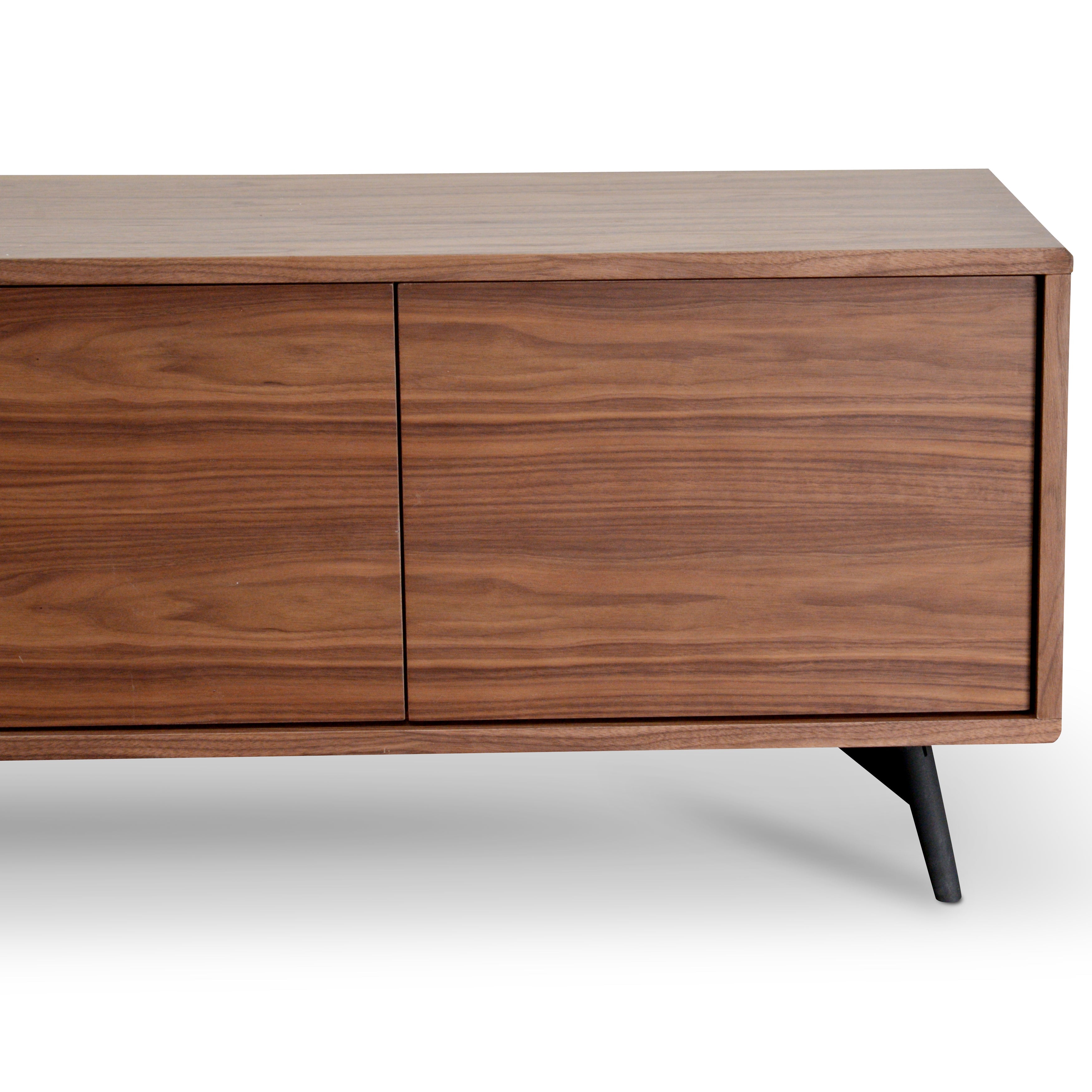 2.4m TV Entertainment  Unit - Walnut - image 5