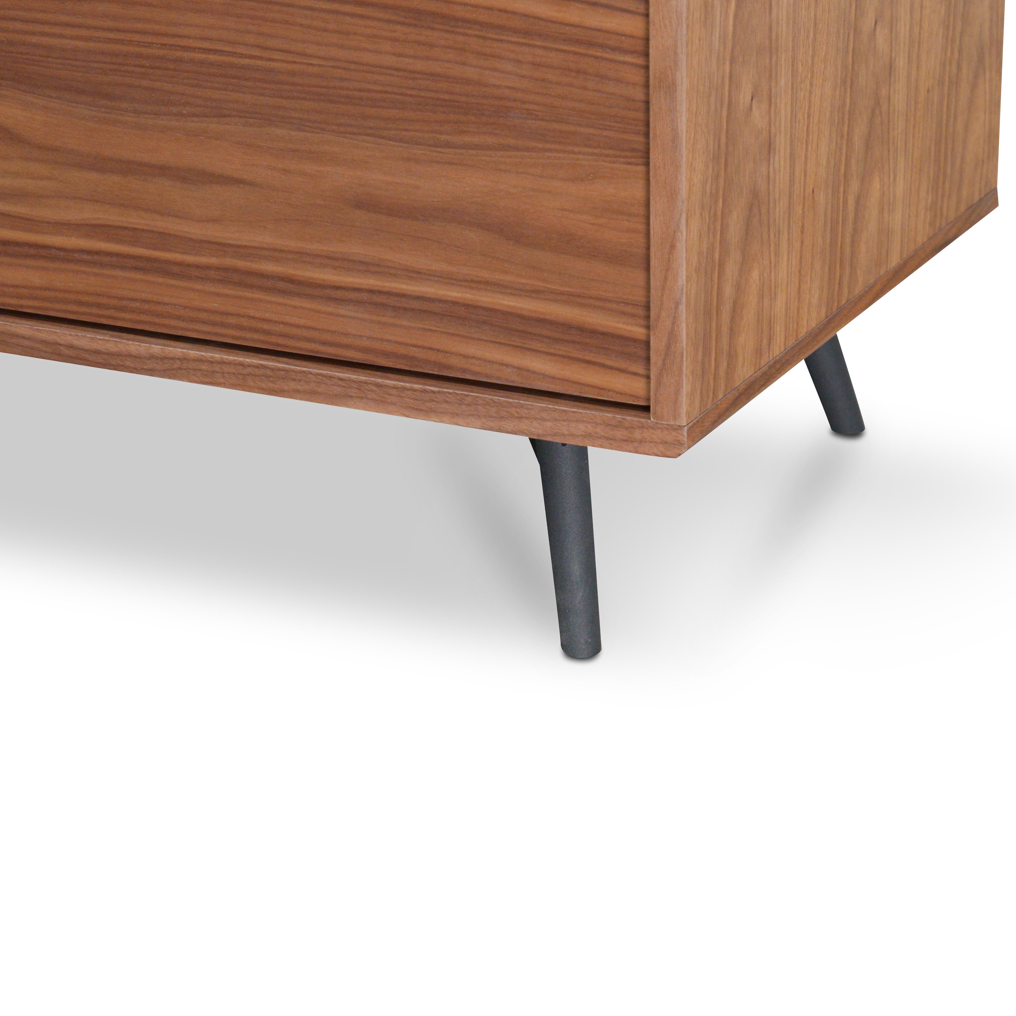 2.4m TV Entertainment  Unit - Walnut - image 6
