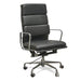  High Back Office Chair - Black Leather
