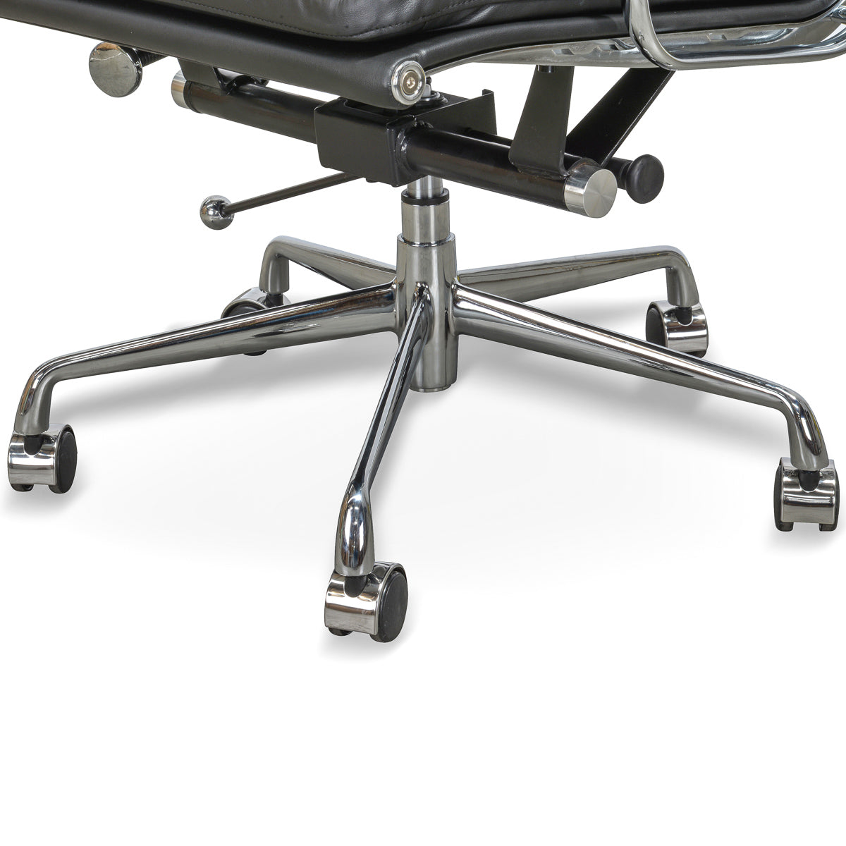  High Back Office Chair - Black Leather - image 6