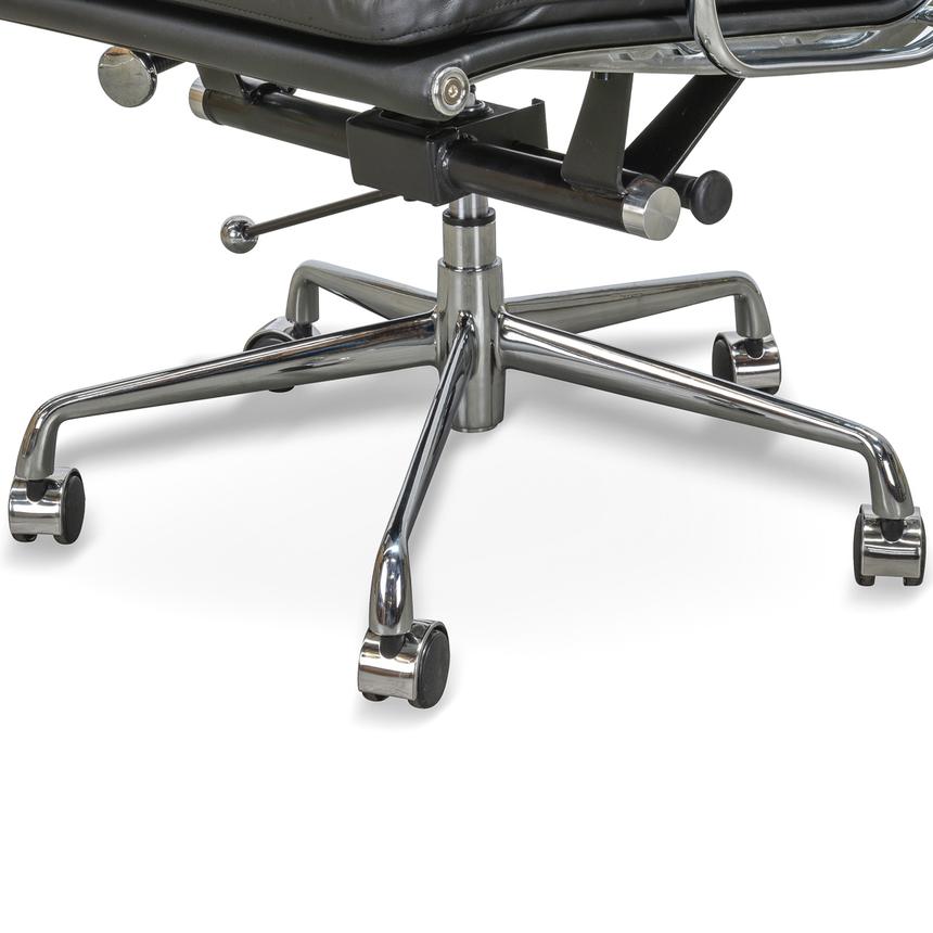 Saveluna High Back Office Chair - Black Leather