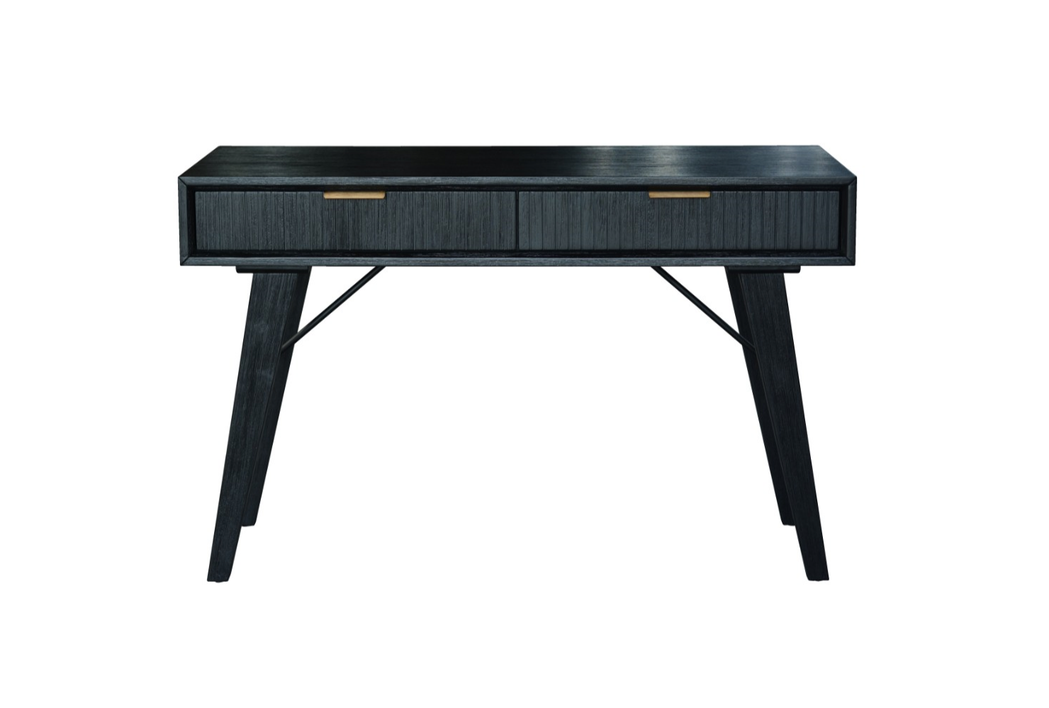 Ella 2 Drawer Desk - Brushed Black