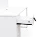 2 Seater 160cm Office Desk  With Privacy Screen - White - Upgraded Legs - image 4