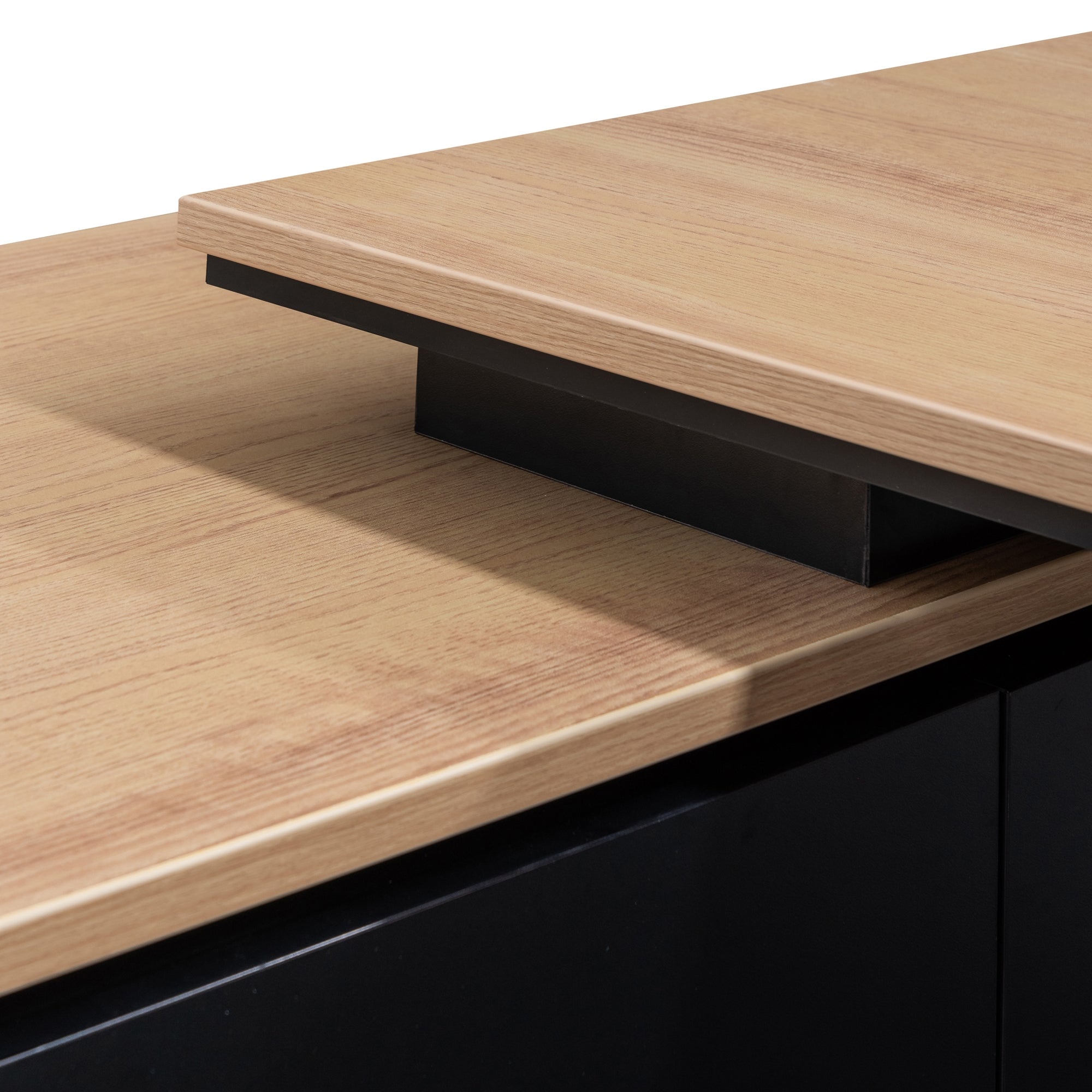 2.3m Left Return Office Desk - Natural - image 10