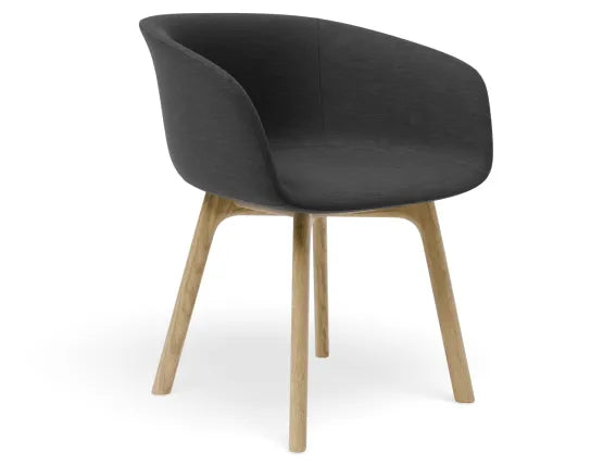 Lonsdale Armchair - Natural - Black Fabric