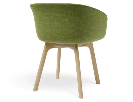 Lonsdale Armchair -  Natural - Green Fabric