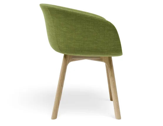 Lonsdale Armchair -  Natural - Green Fabric