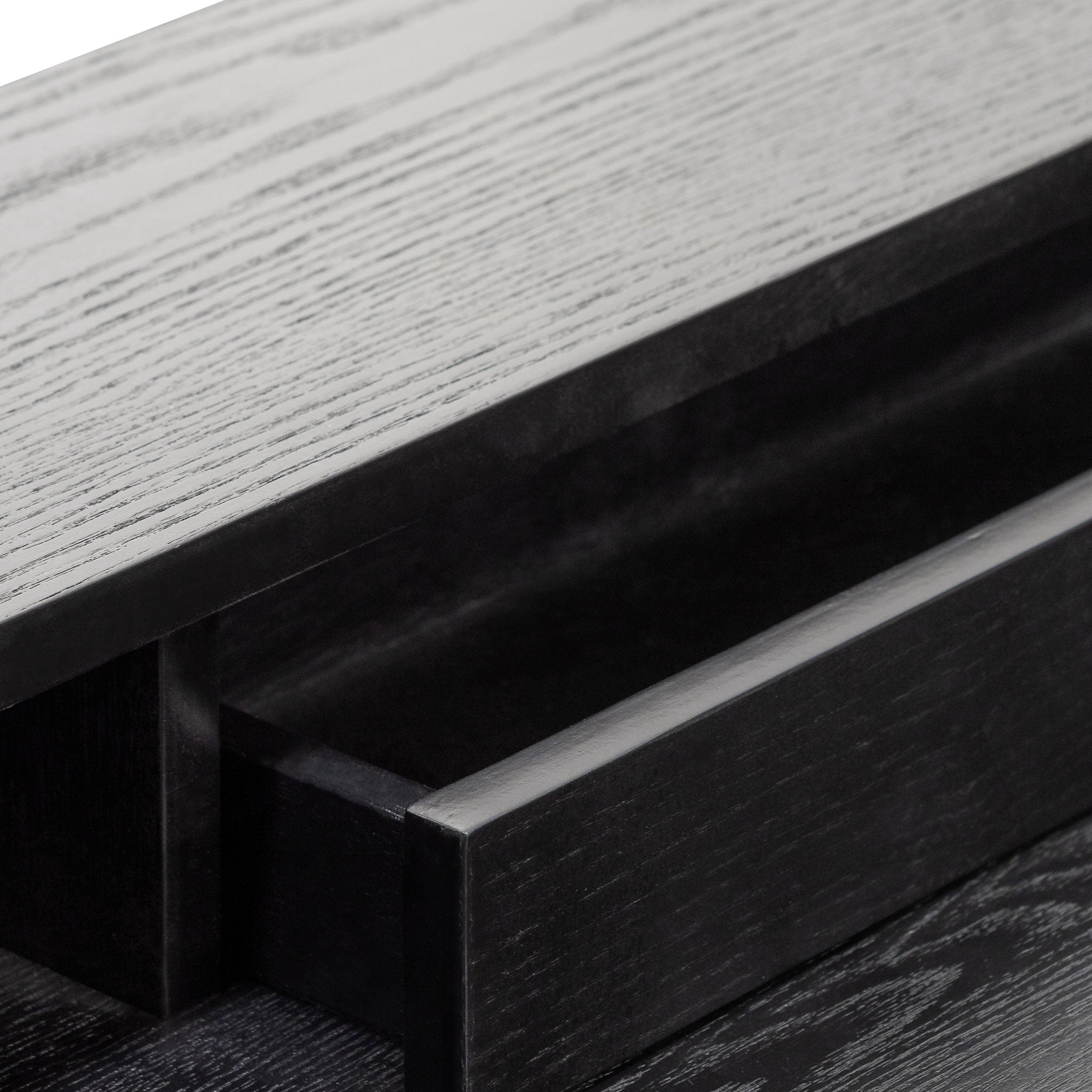 Wooden Home Office Desk - Black - image 9
