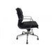 Low Back Office Chair - Black Leather - image 7