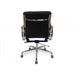 Low Back Office Chair - Black Leather - image 3
