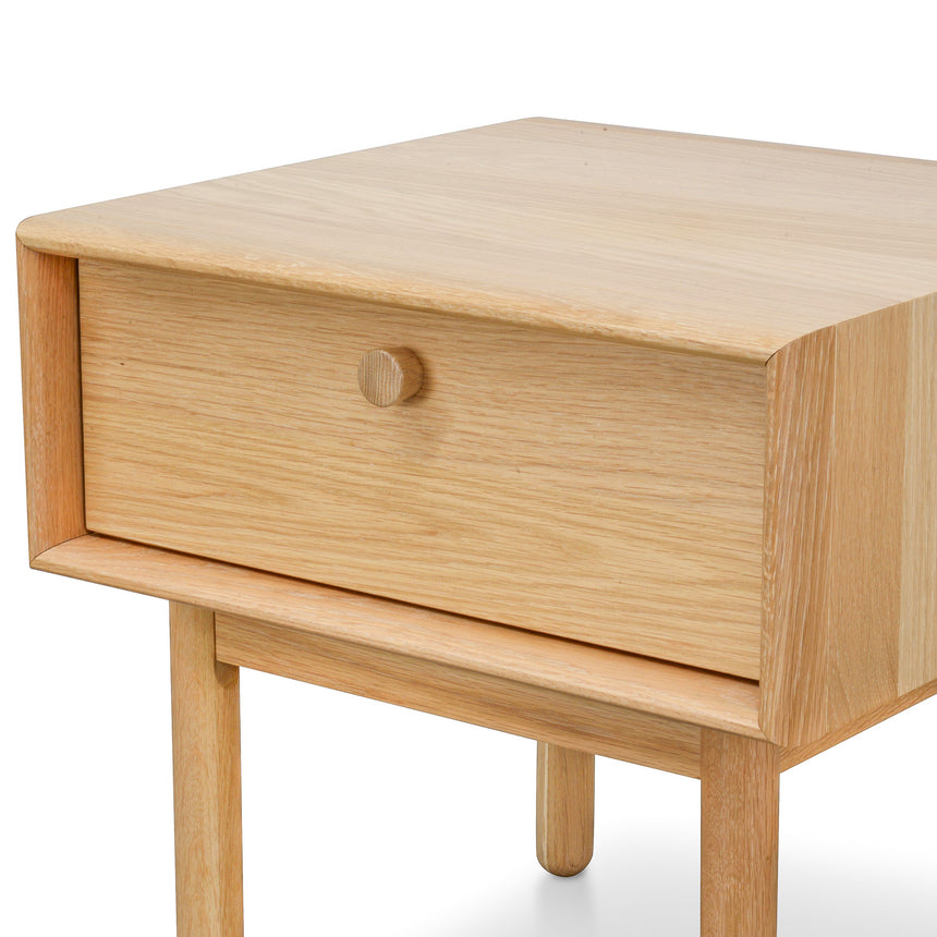 Margareta Lamp Side Table with Drawer - Natural