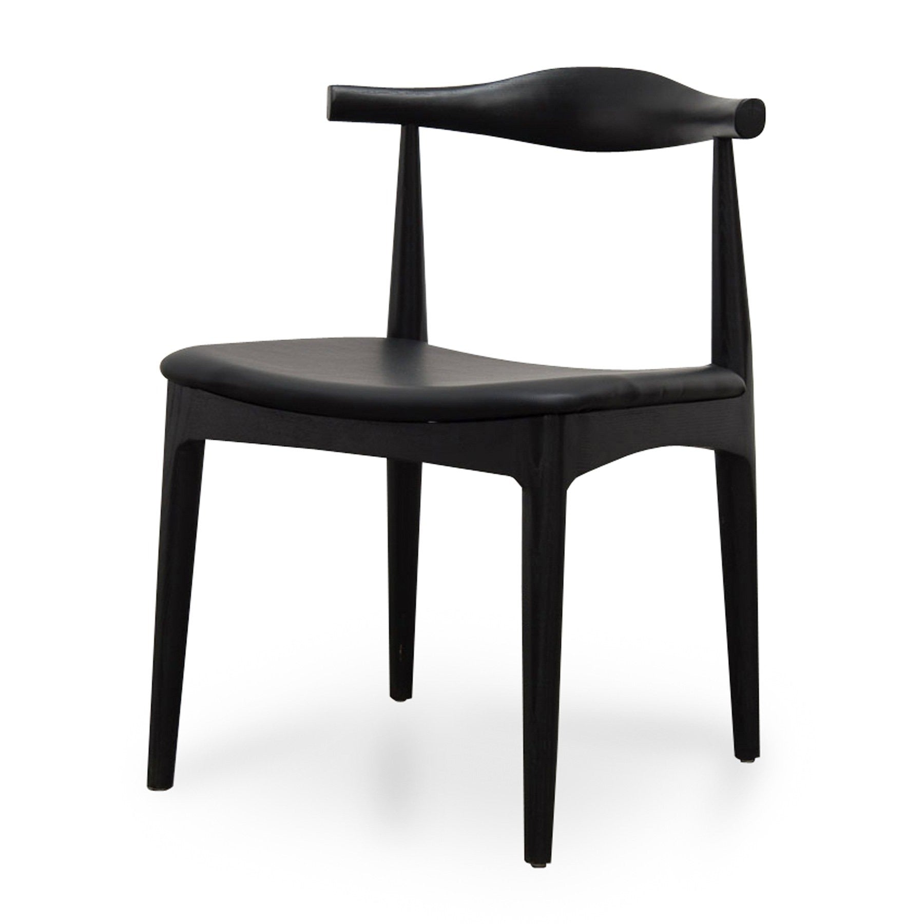 Elbow Dining Chair - Black (Set of 2)