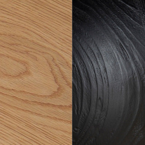 100cm Round Travertine Coffee Table - Black