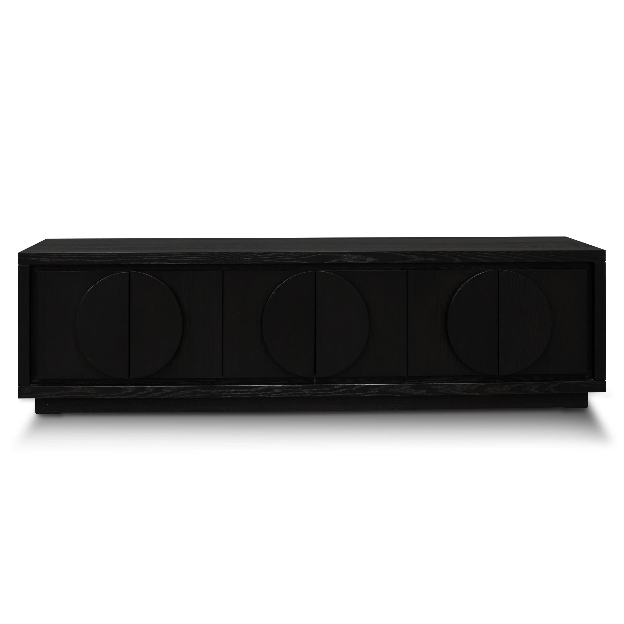 2m Entertainment TV Unit - Textured Espresso Black - image 2
