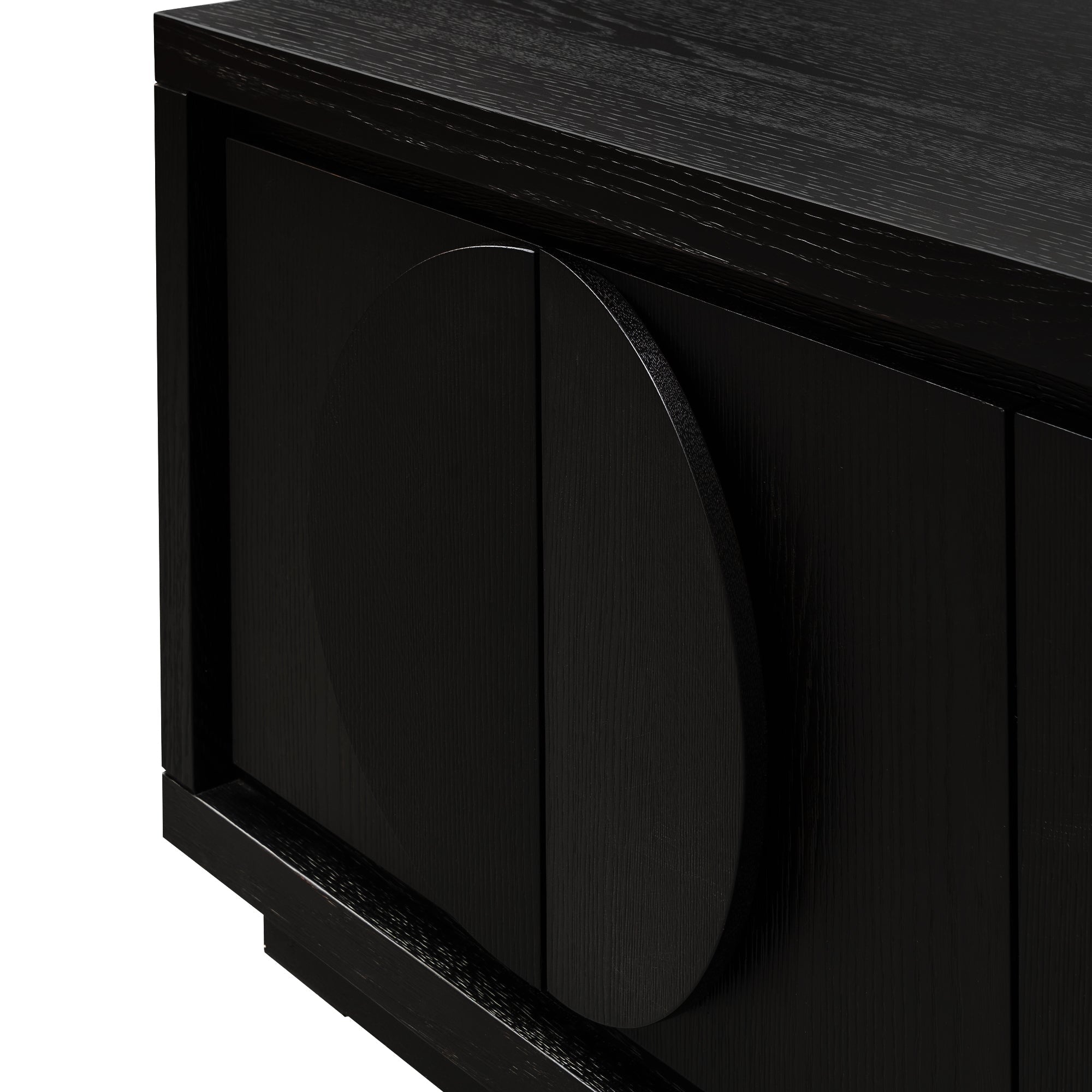 2m Entertainment TV Unit - Textured Espresso Black - image 6