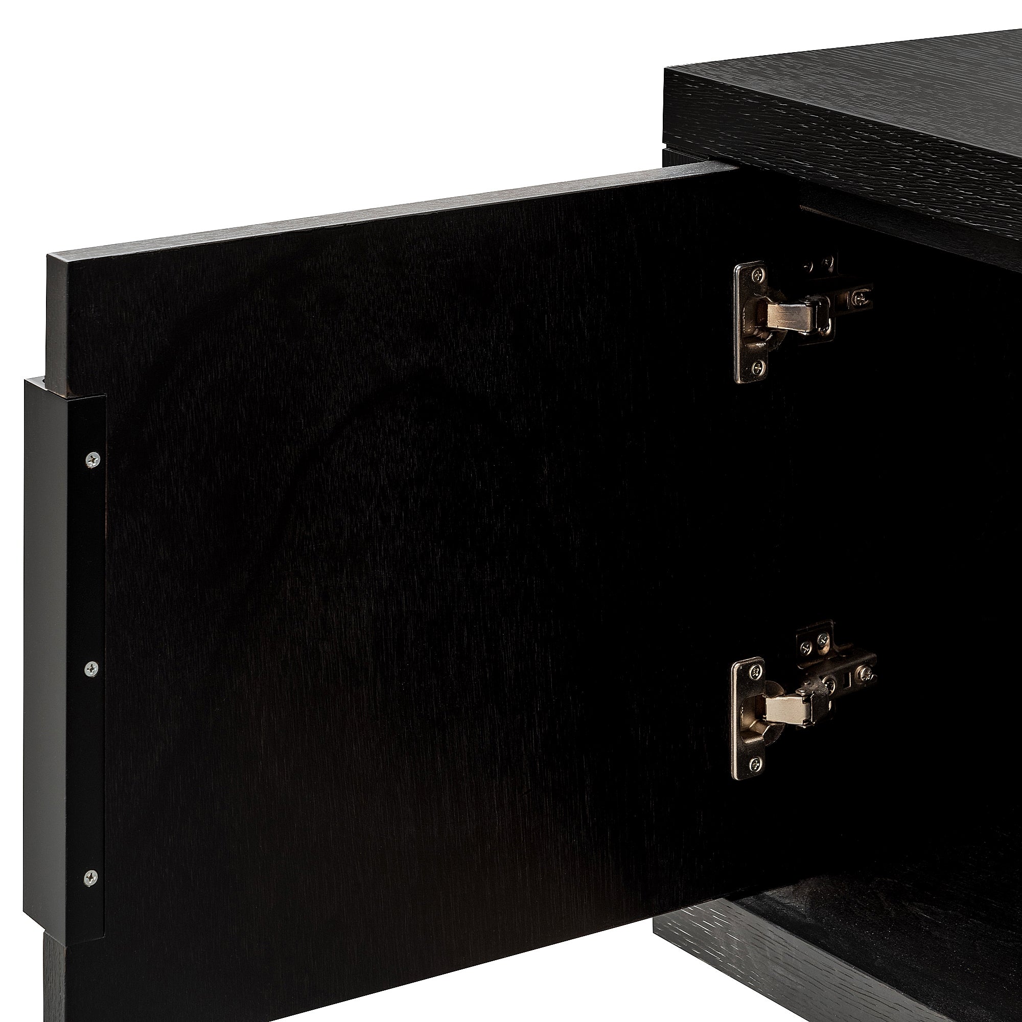 1.8m Entertainment TV Unit - Textured Espresso Black - image 5