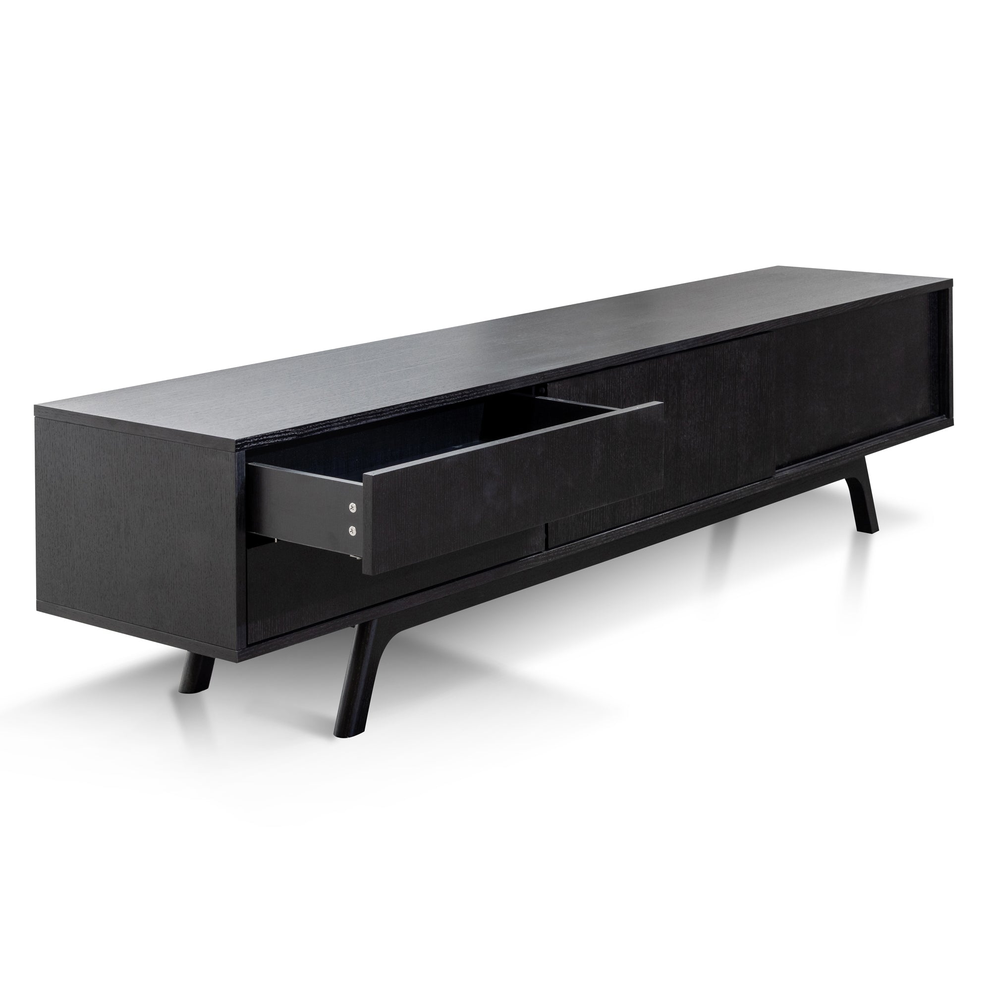 2.1m TV Unit - Full Black - image 4